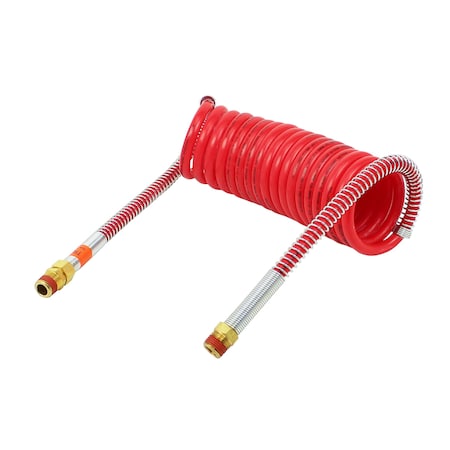 Phillips Line Assy, Air, Coiled, Brake, Heavy-Duty, Red Emergency Coil, 15 Ft Working Length 11-317